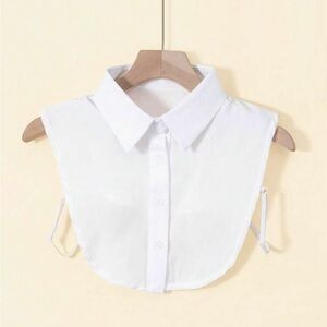 SHEIN | Plain Button Down White Dickey Collar